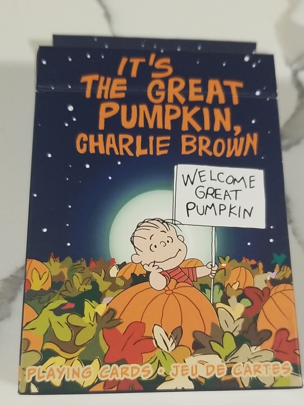 Peanuts It's The Great Pumpkin Charlie Brown Playing Cards